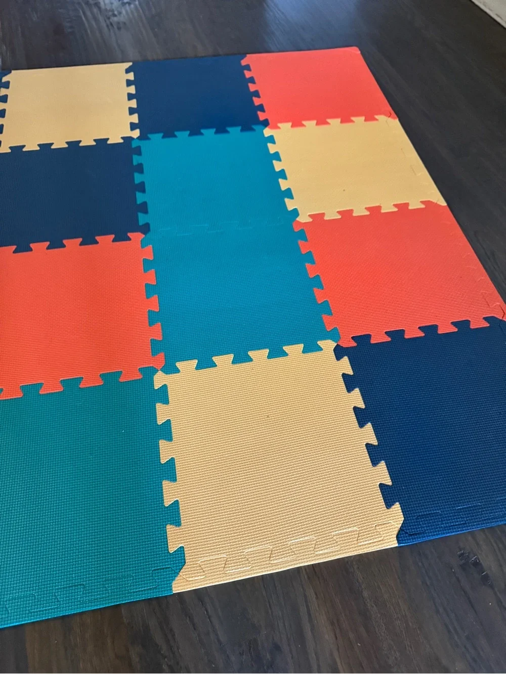 Baby Play Mat, Comfortable Playtime Mat – Portable Foam Floor Tiles 16 tiles